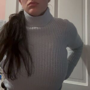 Baby blue acne studio real wool sweater.